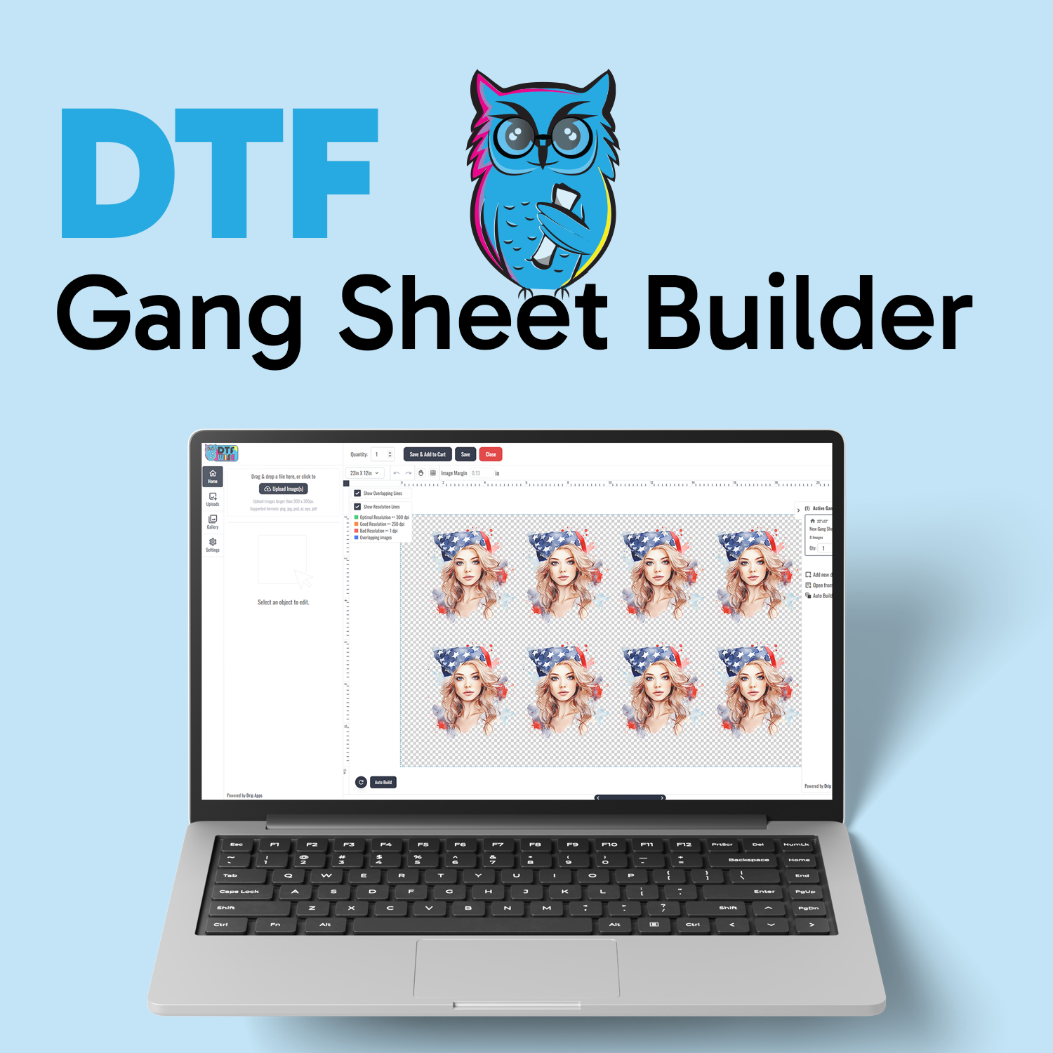 DTF Gang Sheet Builder