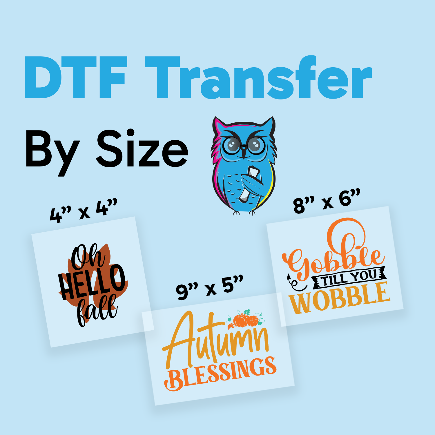 DTF Transfer By Size