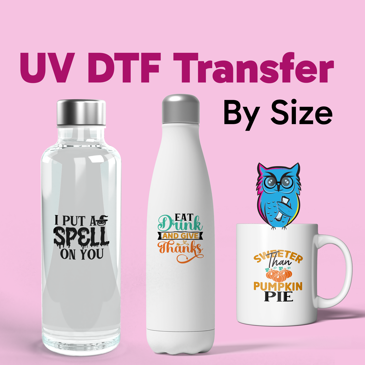 UV DTF Transfer By Size